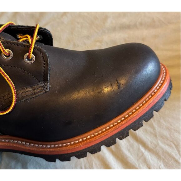Red Wing Shoes Size 11.5 2218 Steel Toe Black Logger Boots Work Boots Men USA main image 2